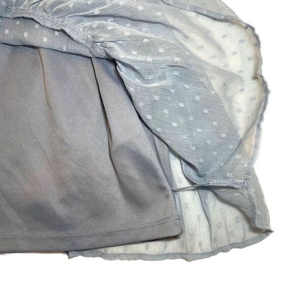 H&M Divided Pigeon Blue Flounced Dress - Size 6 - Picture 9 of 12